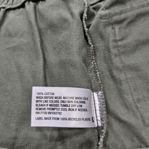 Genuine Kids From Oshkosh Army Green Zip Front Vest Dress 100% Cotton Size 3T - Picture 6 of 6